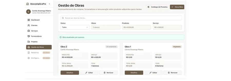 Gestão de Obras